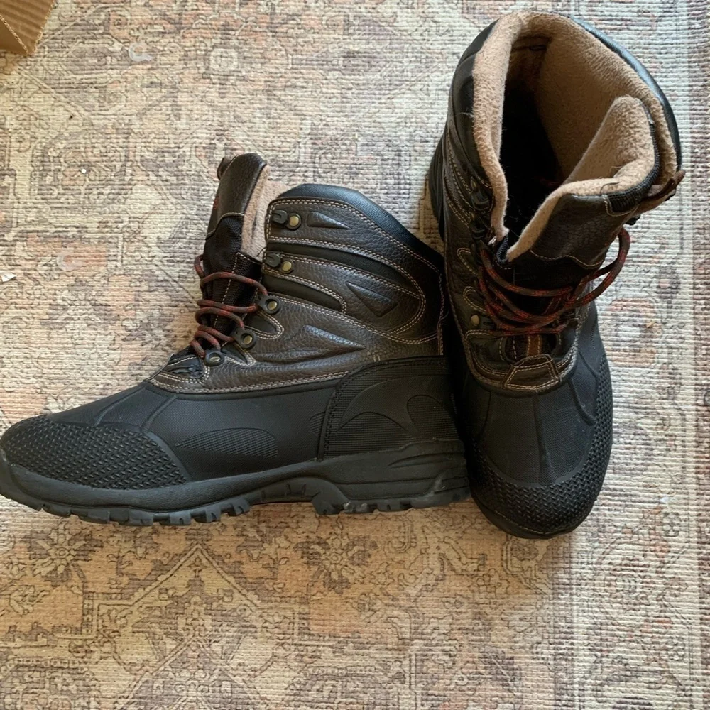 Coleman Dual-Tone Men's Snow Boots Winter Footwear Size 12 Shoes Heavy Duty